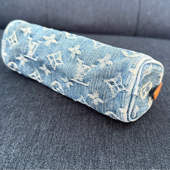 Louis Vuitton Denim Trousse GM Zip Pouch - Picture 5 of 15